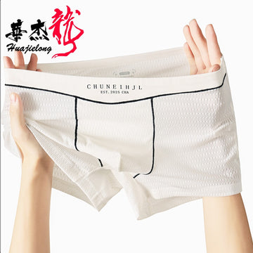 Smooth Ice Silk  Plain Men’s Underwear( set of 04)
